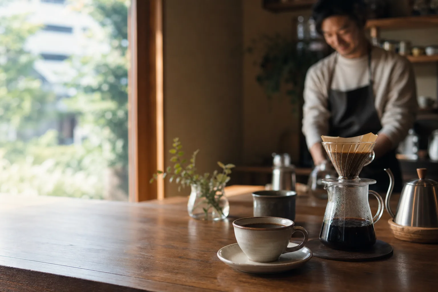 コーヒーショップLPの自主制作イメージ